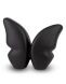 Modern handmade ceramic butterfly urn, black
