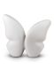 Modern handmade ceramic butterfly urn, white