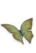 Yellow-patinated bronze butterfly memorial statue - limited availability
