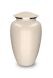 Cremation urn for ashes 'Elegance' with white pearlescent finish