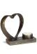 Sculpture funeral urn 'With heart and soul'
