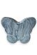 Keepsake urn 'Sky Blue Butterfly' with relief