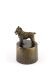 Bouvier funeral urn bronzed