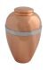 Bronze keepsake urn polished with ring