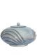 Grey-blue bronze funeral urn