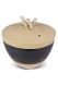 Handmade urn 'Tolos' black