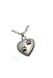 Stainless steel ashes pendant 'Angel wing'