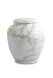 Mini cremation urn for ashes of porcelain 'Classica' | Arabian Carrara marble motif
