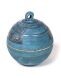Ceramic funeral urn 'Circle of life' blue