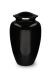 Cremation urn for ashes 'Elegance' with black pearlescent finish
