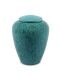 Turquoise ceramic urn