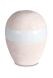 Porcelain urn for ashes 'Planet' - Coral pink relief