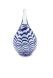 Crystal glass keepsake ashes urn 'Ripple'