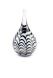 Crystal glass keepsake ashes urn 'Ripple'