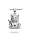 Ash pendant 925 silver 'Cat'