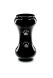 Pet urn with paw prints black