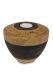 Handmade pet urn with paw prints and tealight holder