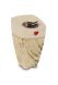 Handmade keepsake urn 'Gonia' white