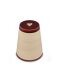 Cremation ashes mini urn with heart Burgundy red