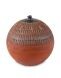 Hand made cremation urn for ashes brick red