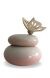 Handmade ceramic funeral urn 'Butterfly'