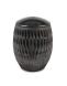 Bronze-colored ceramic urn for ashes
