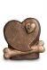Pet urn 'Heart and knucle bone'