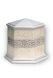 Six-angle keepsake urn porcelain with strap