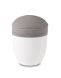 Cremation urn for human ashes 'Horizon' grey/white