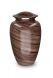 Aluminium cremation urn for ashes 'Elegance' wood look