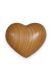 Keepsake urn for ashes 'Heart' satined cherry