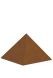 Corten steel adult cremation urn 'Pyramid'
