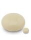 Hand made cremation urn 'Raku' cream white