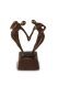 Handmade artist keepsake urn 'Love couple'