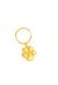 Keychain Cremation Ashes Urn Pendant 'Pawprint' gilded gold