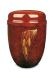 Red steel cremation urn 'Reed'