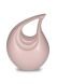Pink teardrop cremation urn for ashes
