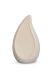 Wooden Urn for Ashes Drop - natural lime