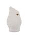 Leaf shaped cremation ashes urn with golden heart
