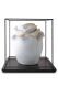Porcelain cremation urn for ashes 'Princess Pure Gold Stardust'