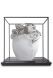 Porcelain cremation urn for ashes 'Princess Platinum'