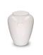 White ceramic urn for ashes 'Memento' with hearts