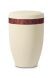 White metal/steel funeral urn