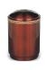 Red coloured steel ashes urn