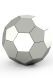 Stainless steel soccer or football urn