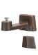 Bronze wall mount for grave lanterns