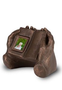 Keepsake urn “My Life Story” with photo frame
