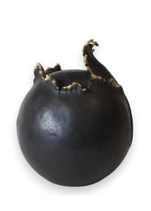 Weather resistant bronze urn for ashes