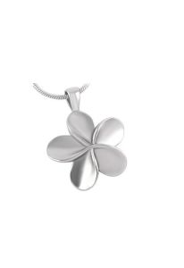 Stainless steel ashes pendant 'Flower'