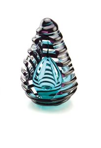 Crystal glass keepsake ashes urn 'Eturnal'